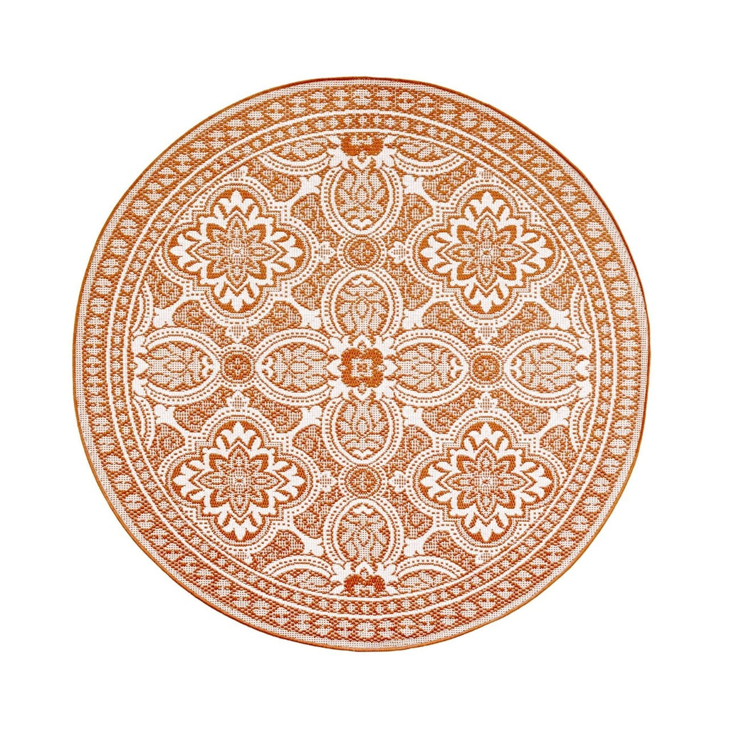 Round Outdoor Rug - Summer Oriental Terra