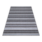 Striped outdoor rug - Sunara Anthracite