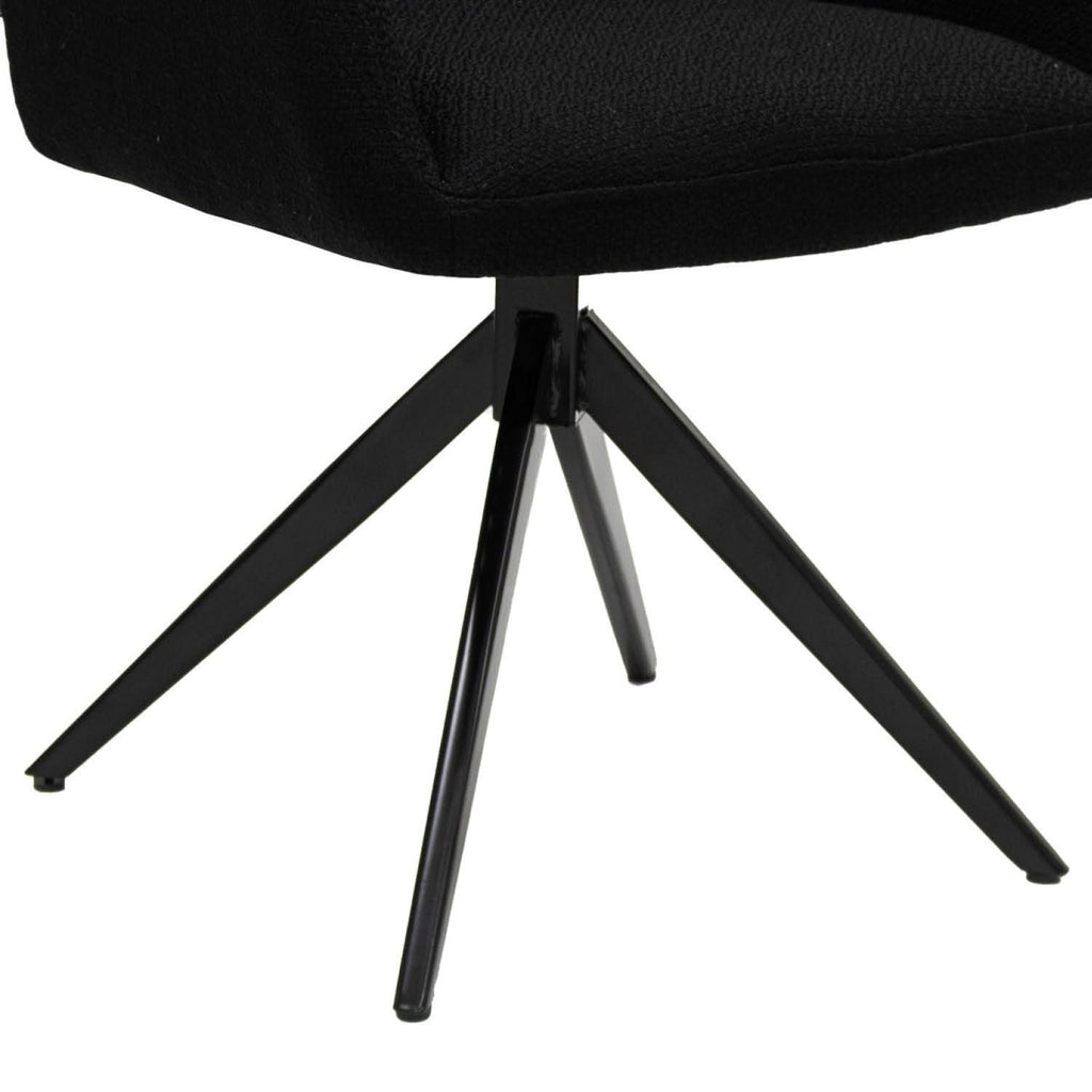 Swivel Chair - Rafi Black