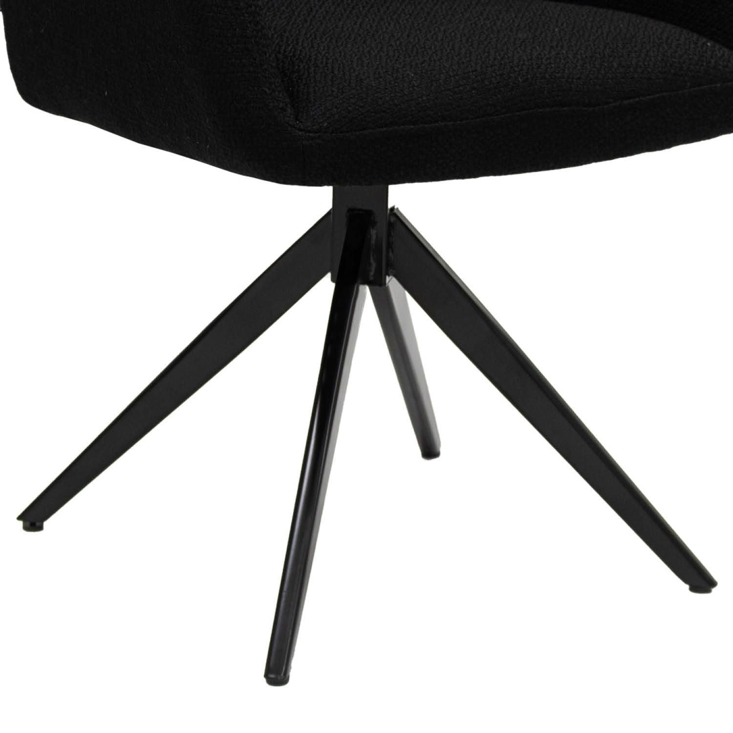 Swivel Chair - Rafi Black