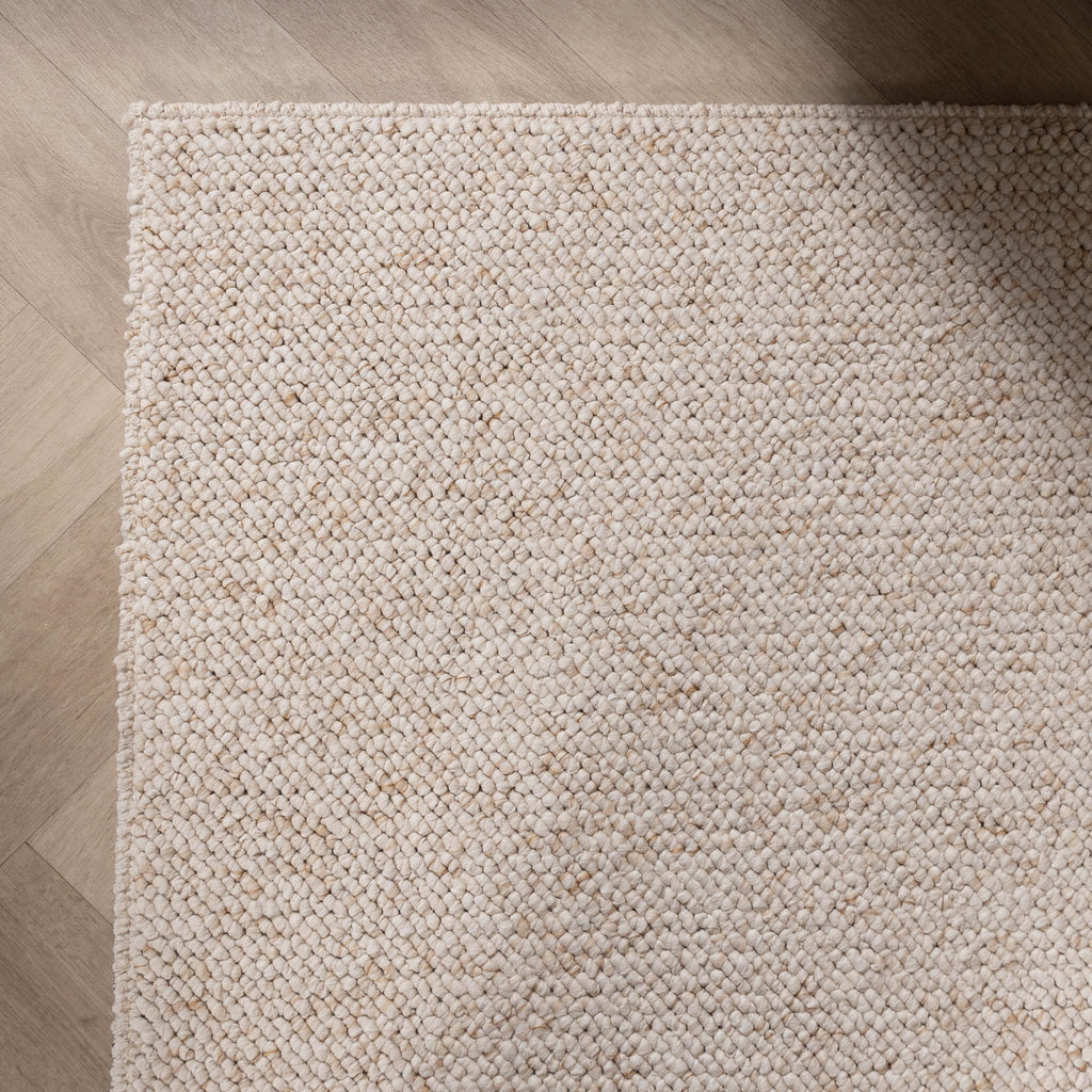 Washable Rug - Bruno Cream/White