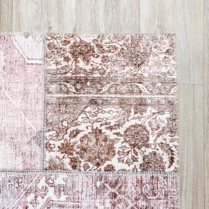 Patchwork Rug - Lago Red/Pink