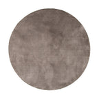 Round Washable Viscose Rug - Vive Taupe