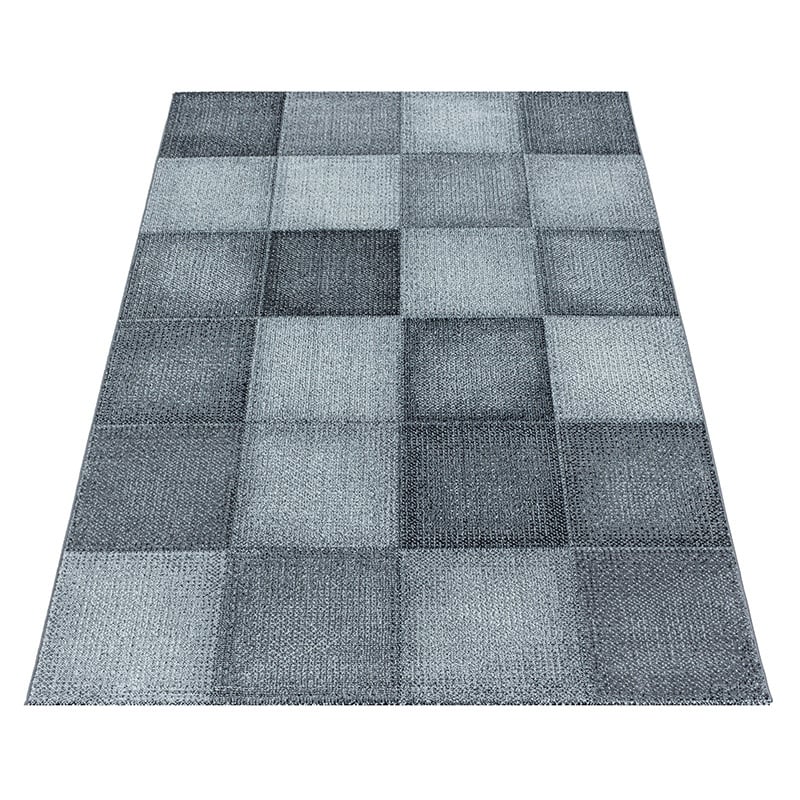 Modern floor rug - Optimism Block Silver/Grey