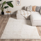 Japandi Rug - Yori Abstract Lines Cream