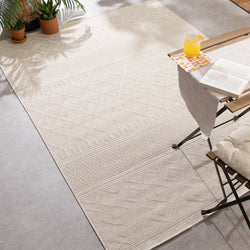Indoor Outdoor Rug - Dunes Geo Cream
