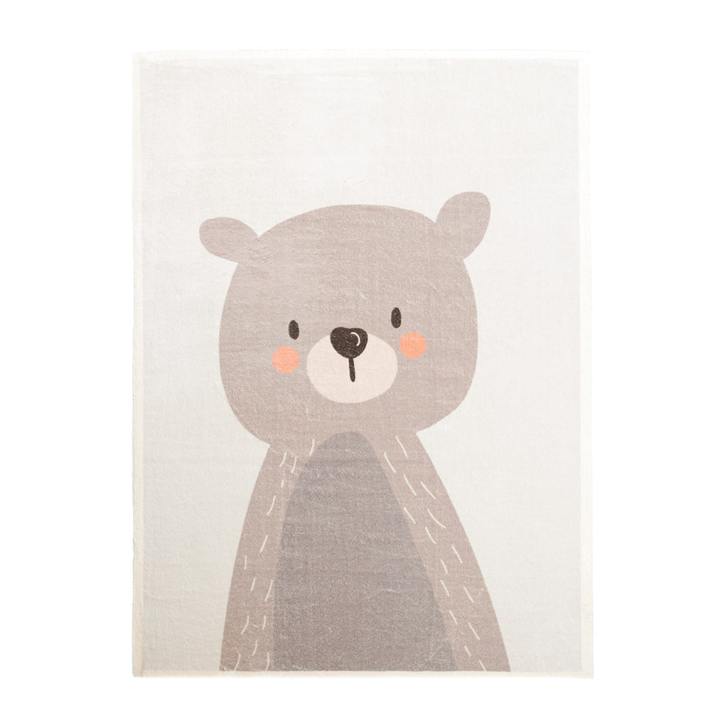 Washable Kids Rug - Simba Bear Beige