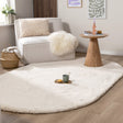 Oval High Pile Rug - Comfy Supreme Cream