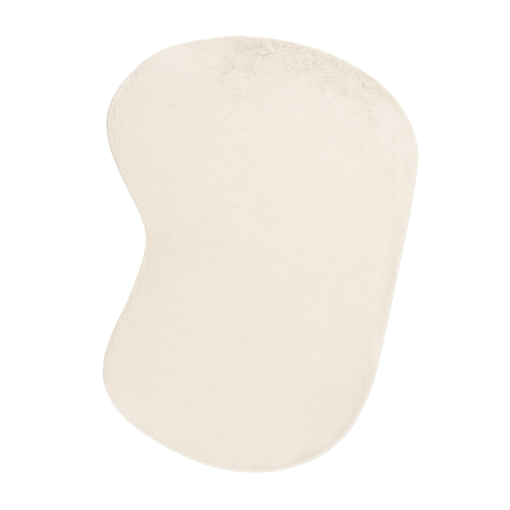 Soft Low-Pile Rug – Cozy Ripple Cream