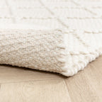 Wool Woven Rug - Knit Cream