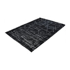 Geometric floor rug - Marcel Black