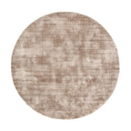 Round Viscose Rug - Pearl Taupe