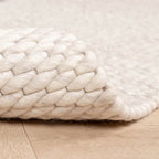 Wool Rug - Brilliant Cream/White