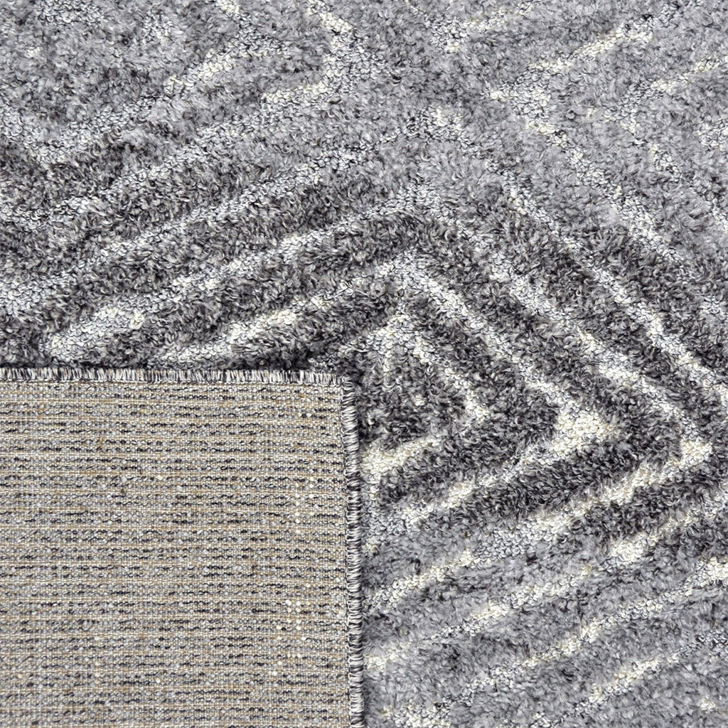 Soft floor rug - Oceane Geo Dark Grey