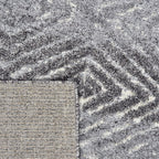 Soft floor rug - Oceane Geo Dark Grey
