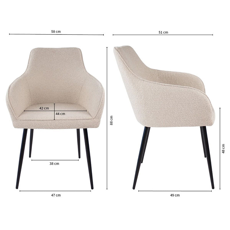 Dining Chair - Maud Beige