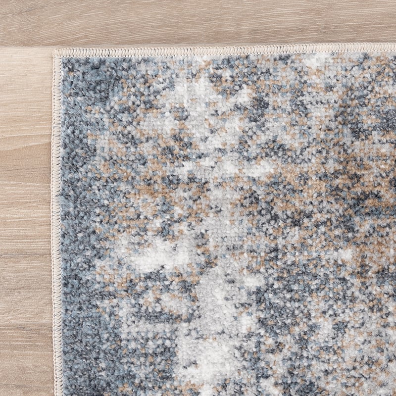 Washable Abstract Rug - Misha Grunge Cream/Grey