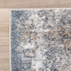 Washable Abstract Rug - Misha Grunge Cream/Grey