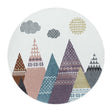 Round children's floor rug - Lucy Bergen Multicolor