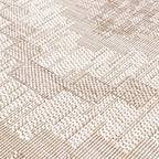 Round Jute Outdoor Rug - Atlas Diamond Brown/Cream