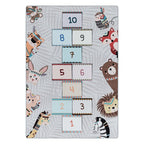 Play Rug - Pleun Animals Hopscotch Grey