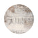Round Abstract Rug - Xavier Brush Taupe/Grey
