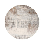 Round Abstract Rug - Xavier Brush Taupe/Grey