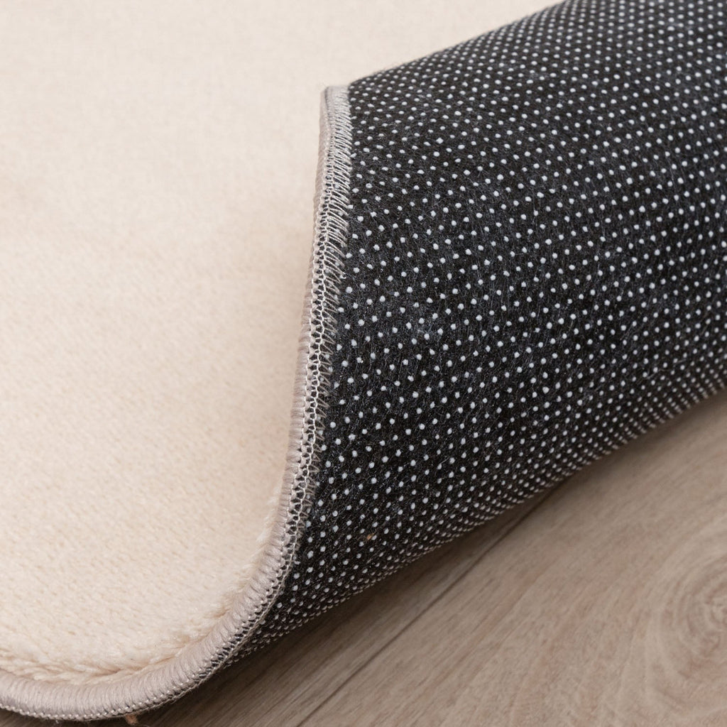 Round Washable Rug - Vivid Beige