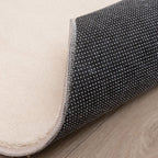 Round Washable Rug - Vivid Beige