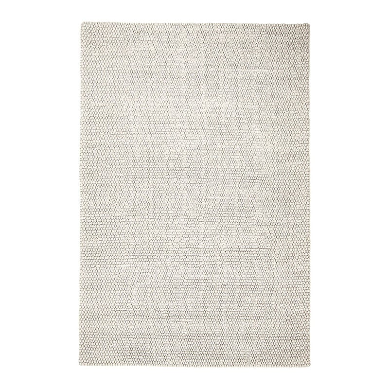 Wool floor rug to measure - New Loop Cream/White 815