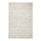Wool floor rug to measure - New Loop Cream/White 815