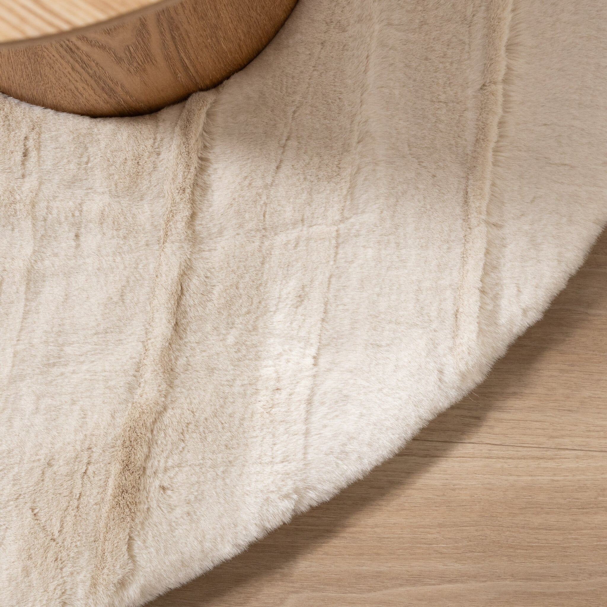 Oval High Pile Rug - Comfy Supreme Cream