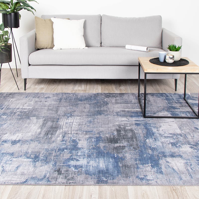 Modern Rug - Strength Blue
