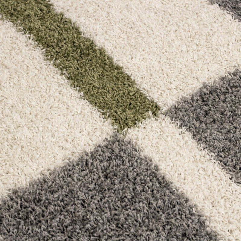 High-pile floor rug - Gala Green