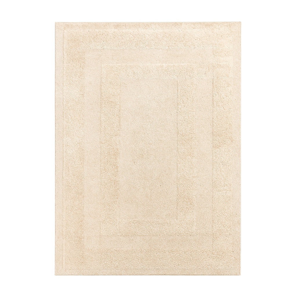 Scandinavian rug - Lova Border Beige