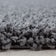 Round high-pile floor rug - Sade Grey