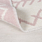 Geometric floor rug - Decio Edie Pink