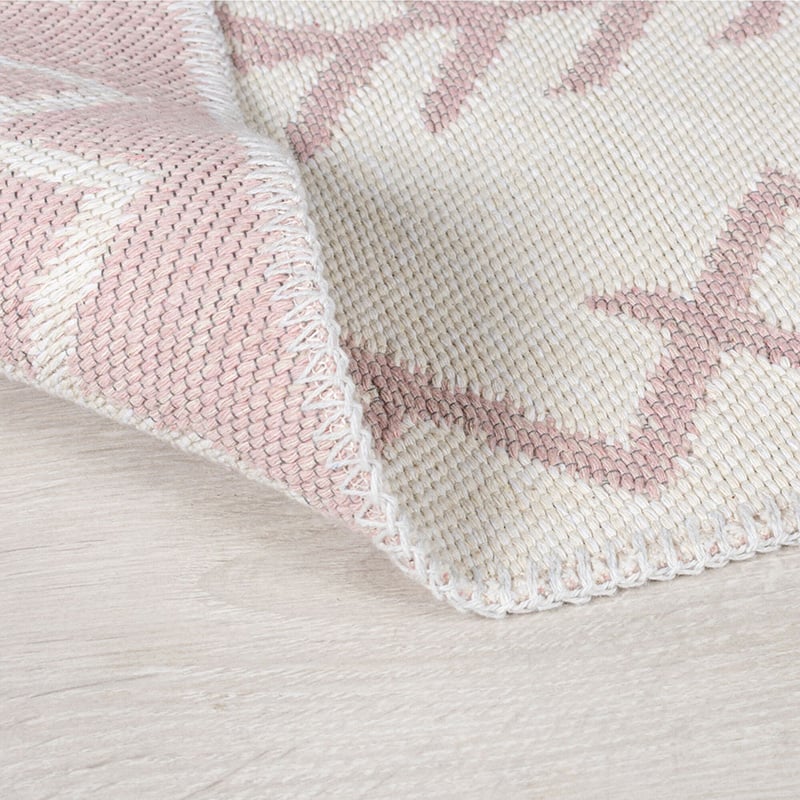 Geometric floor rug - Decio Edie Pink