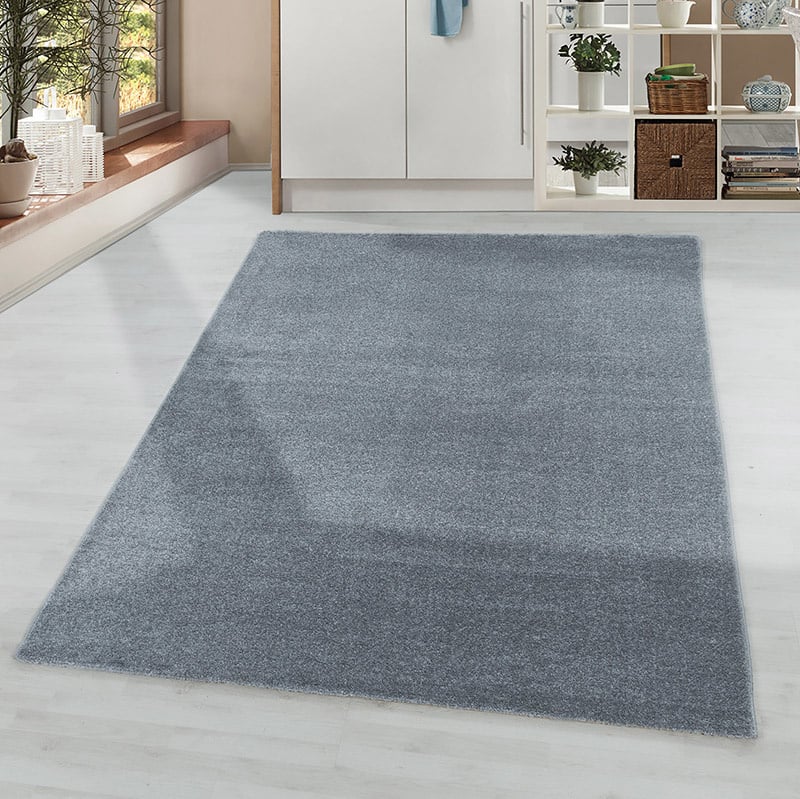 Low-pile floor rug - Smoothly Grey