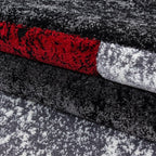 Modern floor rug - Tetris Red 1330