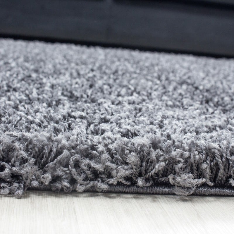 High-Pile Floor Rug - Life Grey