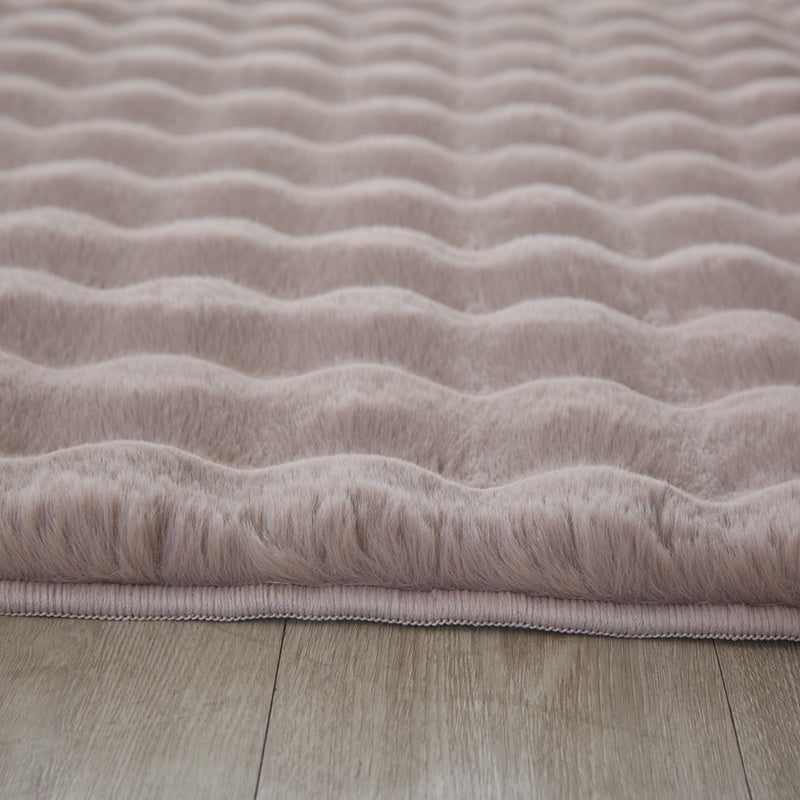 Soft high-pile floor rug - Ambrey 3D Beige