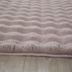 Soft high-pile floor rug - Ambrey 3D Beige