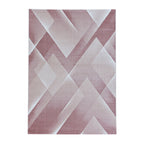 Modern floor rug - Streaky Lines Pink