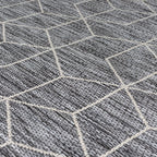 Modern balcony rug - Liparo Napoli Black