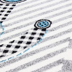 Children's Floor Rug - Mila Marine Grey/Blue