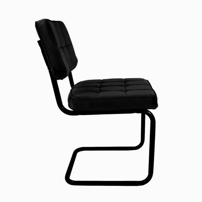 Velvet Chair - Ivy Black