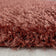 Round high-pile floor rug - Blushy Terra/Brown