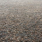 High-pile floor rug - Myla Brown/Grey 7777