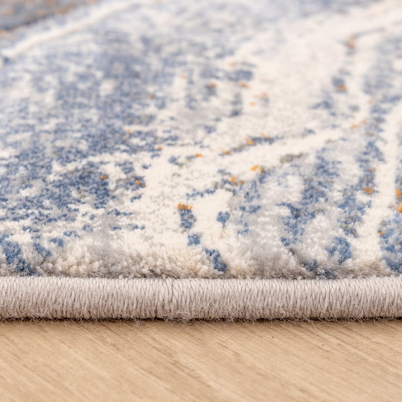 Abstract Rug - Xavier Wave Blue/Grey